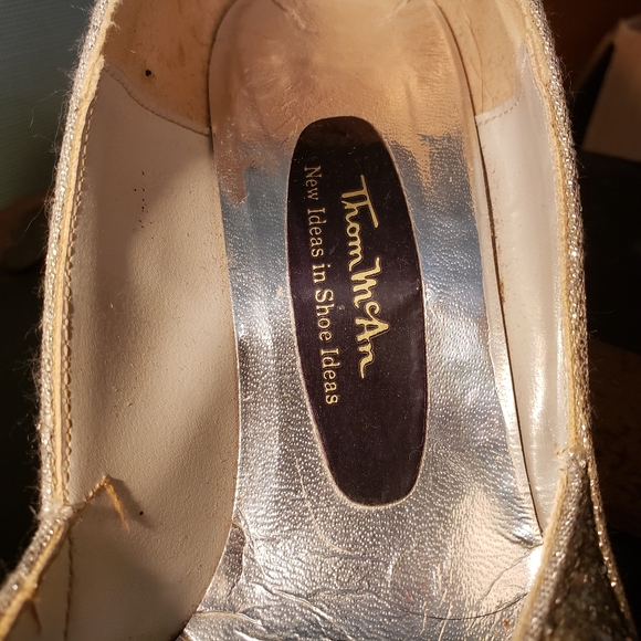 Vintage silver sparkle heels - Picture 5 of 5